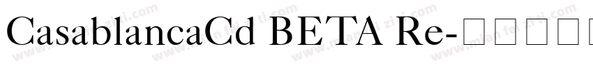CasablancaCd BETA Re字体转换